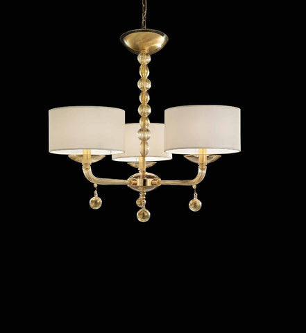 Murano Glass Contemporary Chandelier with Lampshades 25060 Image