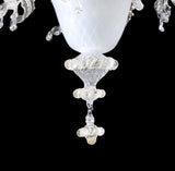 Murano Glass Ceiling Light Classic Cristallo and 24kt Gold Infused Accents Image