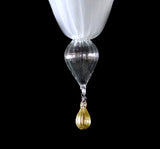 Murano Glass Ceiling Light Patorale Cristallo and 24kt Gold Infused Accents Image