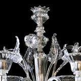 Murano Glass Chandelier – Classic Clear Cristallo “Ritorto” Image
