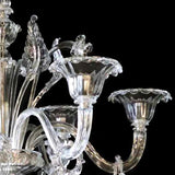 Murano Glass Chandelier – Classic Clear Cristallo “Ritorto” Image