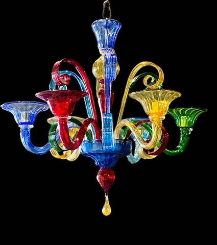 Murano Glass Chandelier - Arlecchino in Su