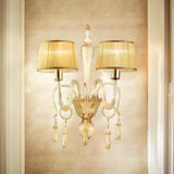 Murano Glass Contemporary Sconces with Lampshades 2790