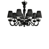 Murano Glass Chandelier with Lampshades Paralume 25030