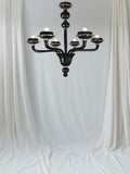 Murano Glass Contemporary Chandelier 2783 – Black and Gold Image