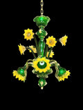 Murano Glass Chandelier – Sunflowers -IN STOCK-READY TO SHIP