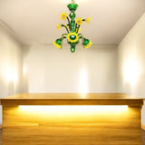Murano Glass Chandelier – Sunflowers -IN STOCK-READY TO SHIP