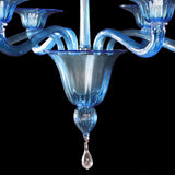 Murano Glass Chandelier Aquamarine Blue Image