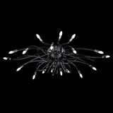 Murano Glass Modern Ceiling Light Volo – 18 Light Black