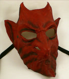 Leather Devil Demon Mask Red Image