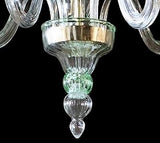 Murano Clear Glass Contemporary Chandelier Image