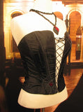 Venetian Tailored Corset Black Spider Web Image