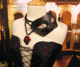 Venetian Tailored Corset Black Spider Web Image
