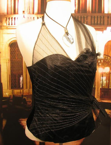 Venetian Tailored Corset Fiocco Black Image