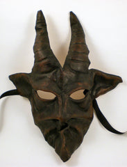 Leather Devil Baphomet Mask, Leather Devil Mask – Visions of