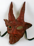 Leather Devil Baphomet Mask Red Image