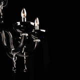 Murano Glass Chandelier Grand Black