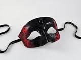 Venetian Male Masquerade Mask –Vampire Diaries Black and Red