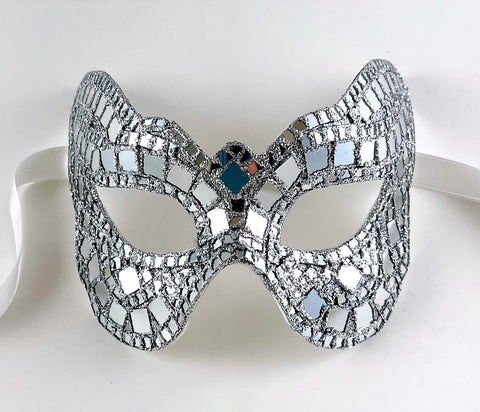 Mirrored Mosaic Butterfly Eye Mask Image