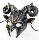 The Beast Devil Mask Aged Bronze Image