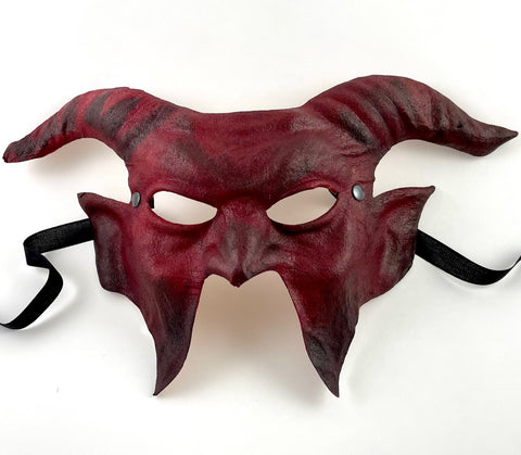 Leather Lucifero Devil Mask Image