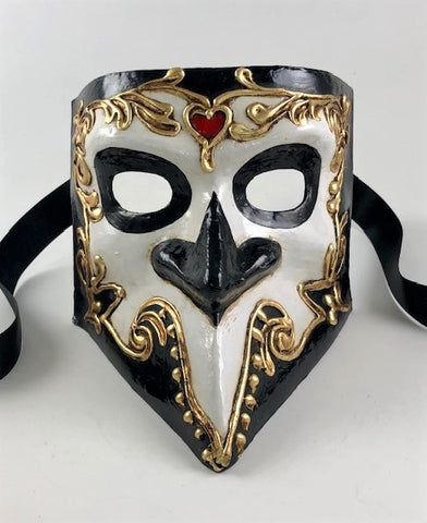 Bauta Black Venetian Mask, Bauta Nero, – Visions of Venice