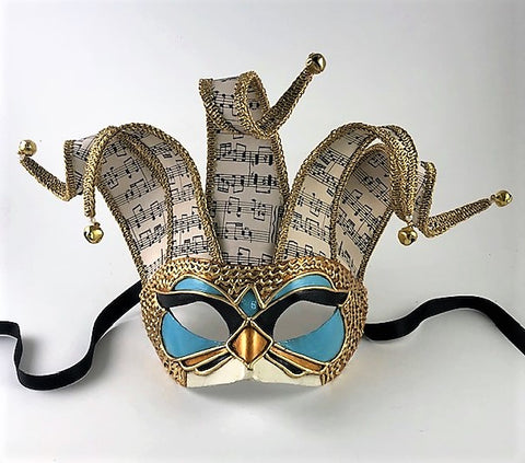 Jolly Venetian Mask Decorated With Gold Leaf and Precious Fabrics  Handcrafted Mask for Decorations Not Wearable -  Canada