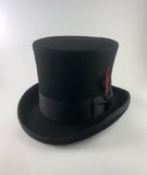 Victorian Top Hat Black Wool Felt Image
