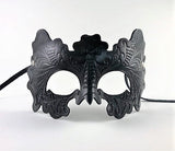 Leather Venetian Gothic Embossed Mask Black Image