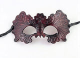 Leather Venetian Gothic Embossed Mask Brown Image