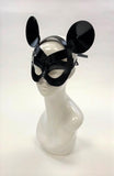 Erotic Mistress Boudoir Mouse Mask Black Leather Image