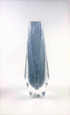 Murano Glass Vase Pelegoso Goccia Gray M Image