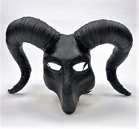 Leather Diabolic Ram Mask Image