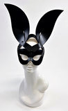 Erotic Mistress Boudoir Bunny Mask Black Leather Image