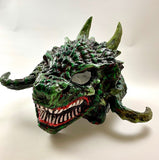 Great Horned Dragon Mask Green Image