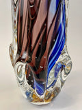 Murano Glass Vase Gaia Tall 17”  Multi Colori Image