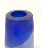 Murano Glass Vase Nina Frosted Cobalt Blue Image