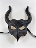 Leather Horned Demon Mask Image