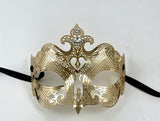 Venetian Mask Laser Cut Metal Gala Gold Image
