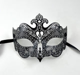 Venetian Mask Laser Cut Metal – Gala Black
