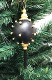 Venetian Christmas Ornament Perle d’Oro- Gold and Black Image