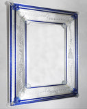 Venetian Mirror MIR190 Clear, Blue and Gold Image