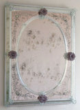 Venetian Mirror MIR240 – Antiqued Clear- Silver – Amethyst Image